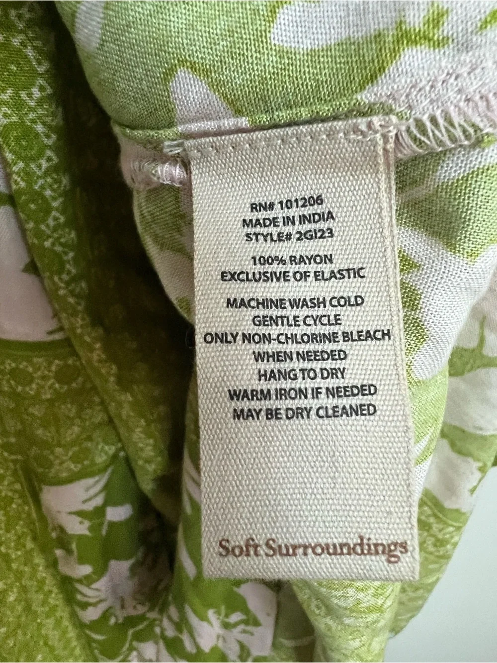 Soft Surroundings leslie maxi dress boho Floral Smocked Waist Large Resortwear